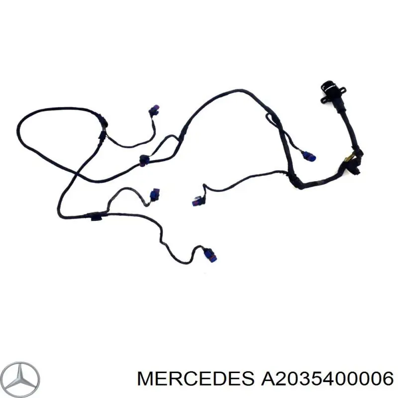 Купить A2035400006 Mercedes Кабель (провод) парктроника бампера переднего