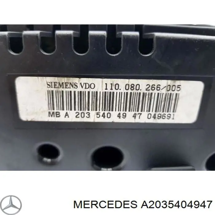 Приборная доска (щиток приборов) Mercedes A2035404947 цена, от 76.01 USD