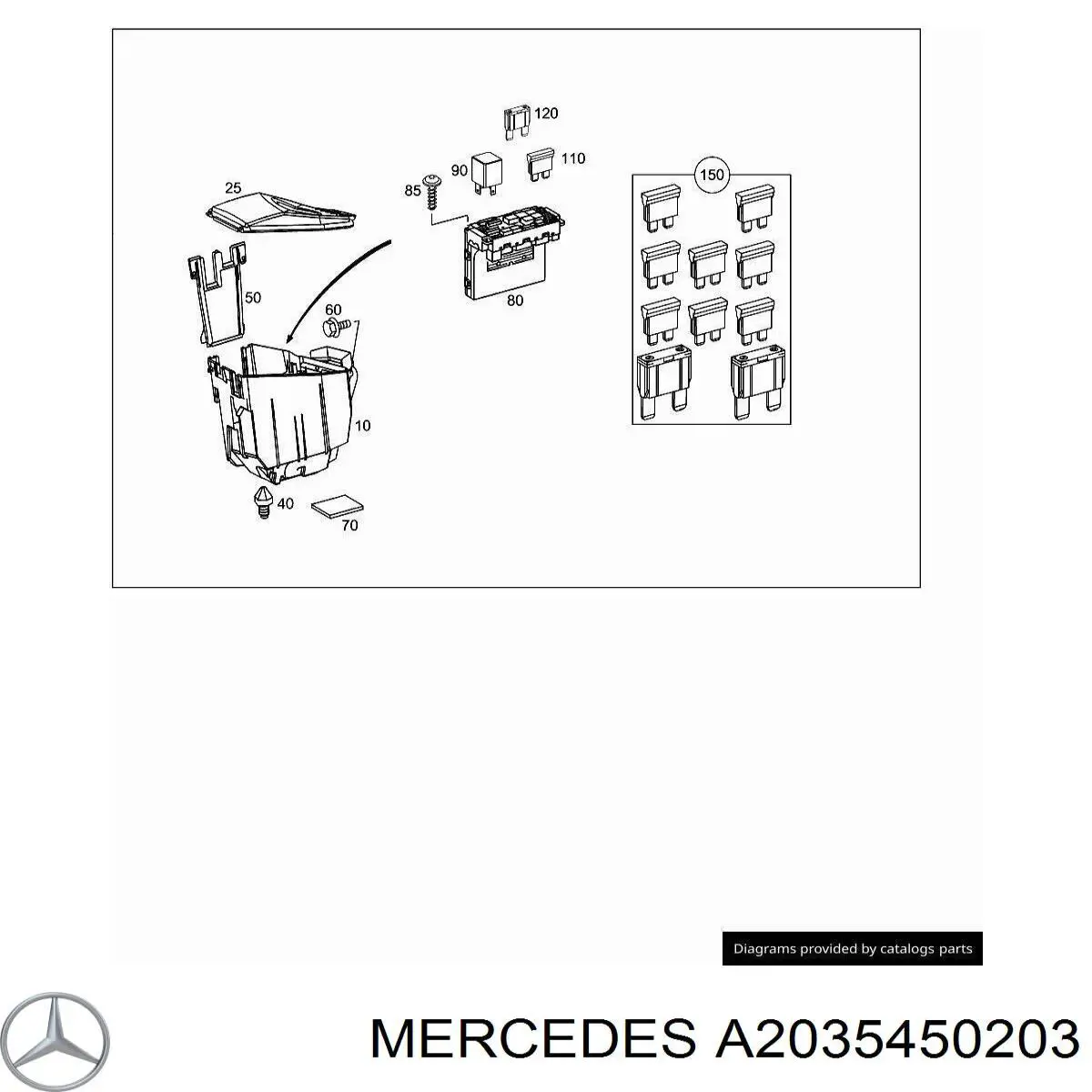 Купить A2035451403 Mercedes 