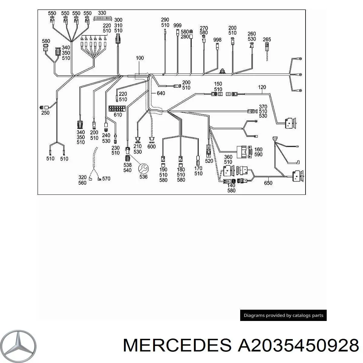 Купить A2035450928 Mercedes 