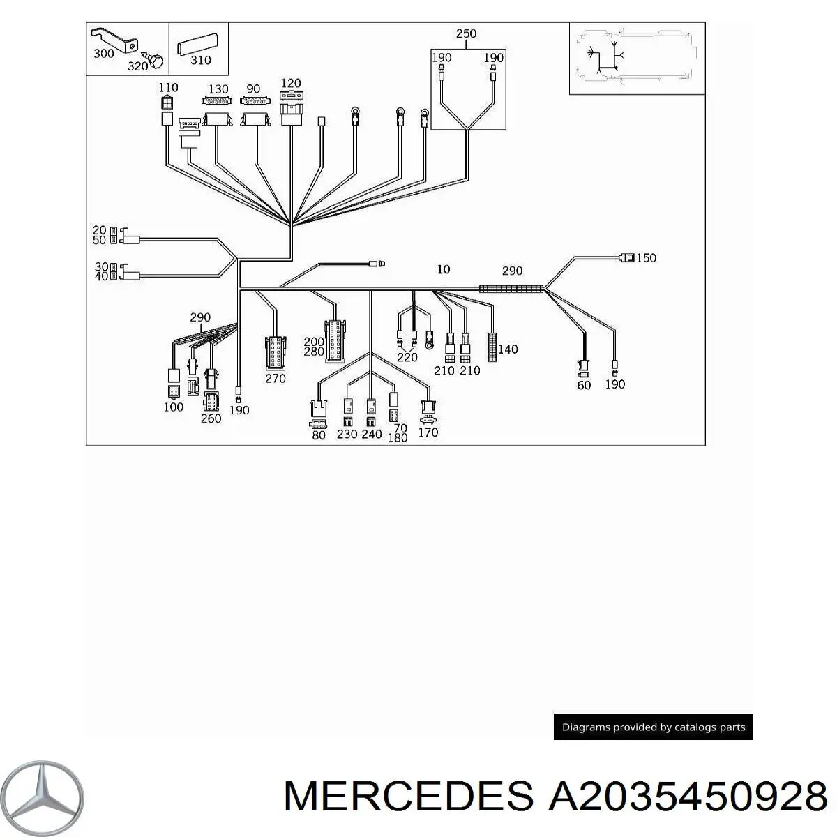  Mercedes A2035450928 цена, от 6.72 USD
