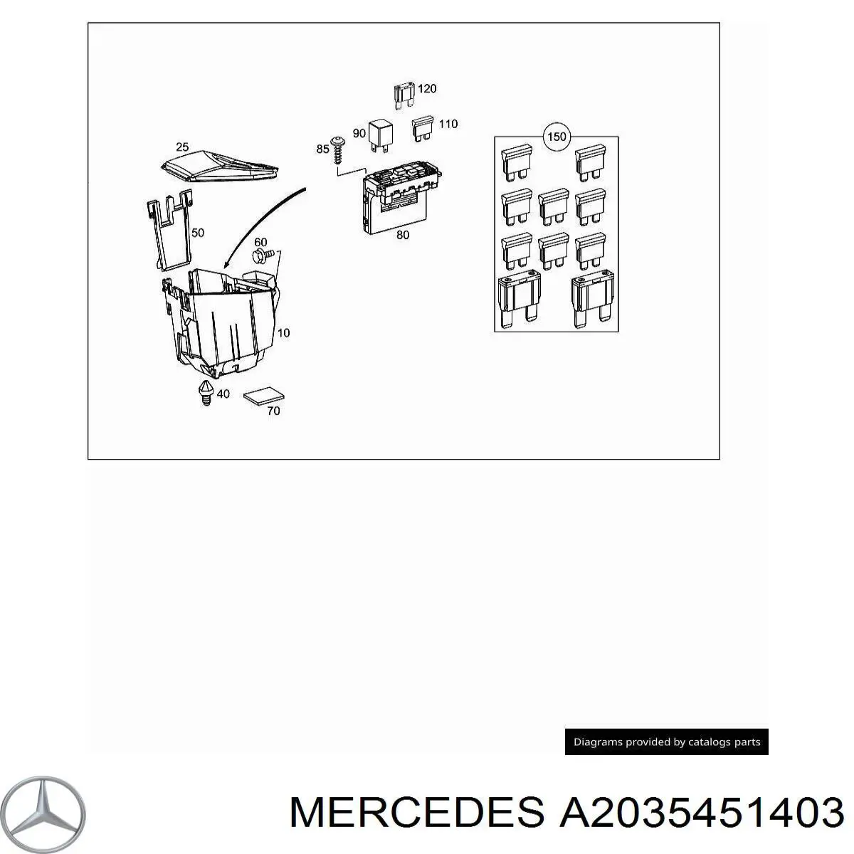 A2035451403 Mercedes 