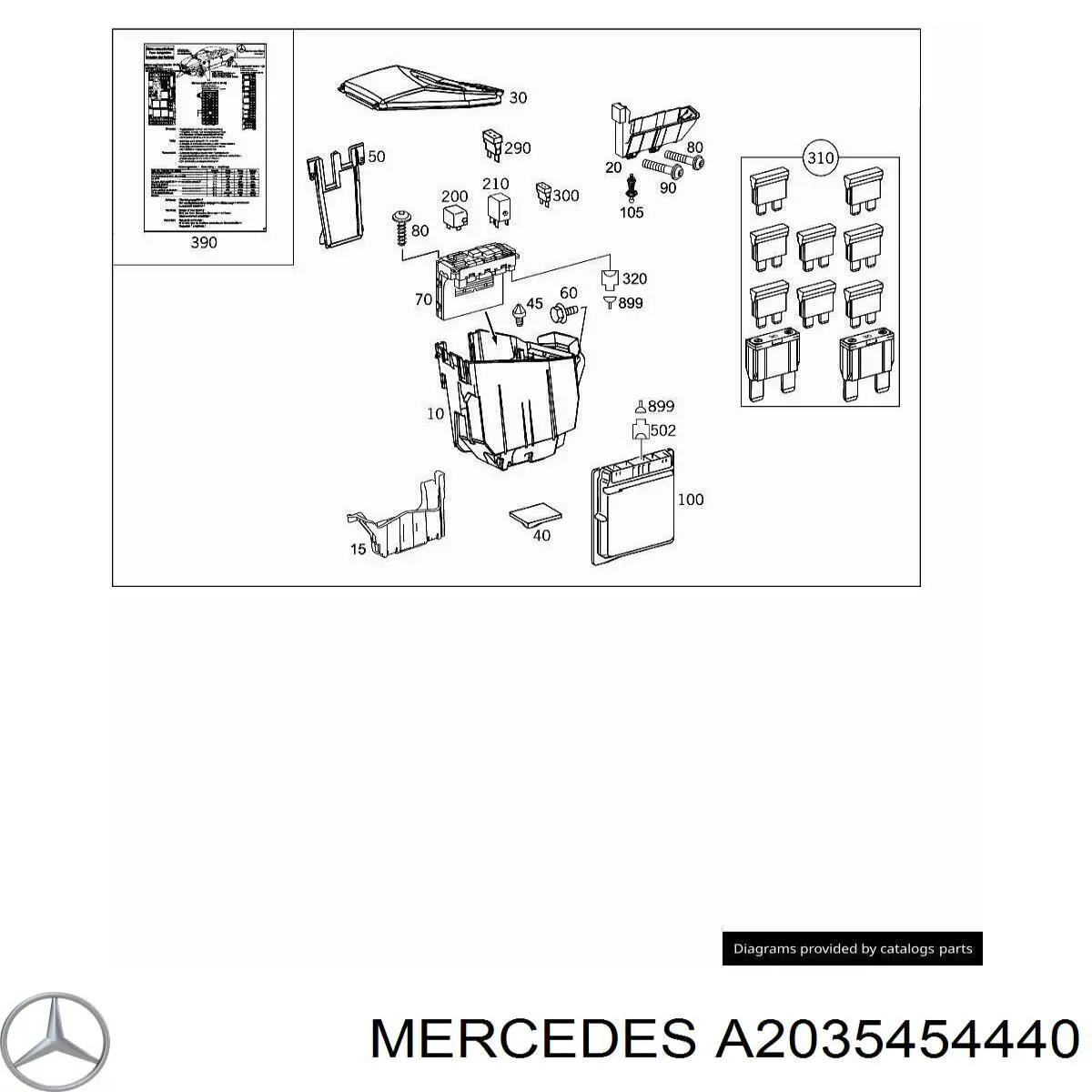  Mercedes A2035454440 цена, от 6.00 USD