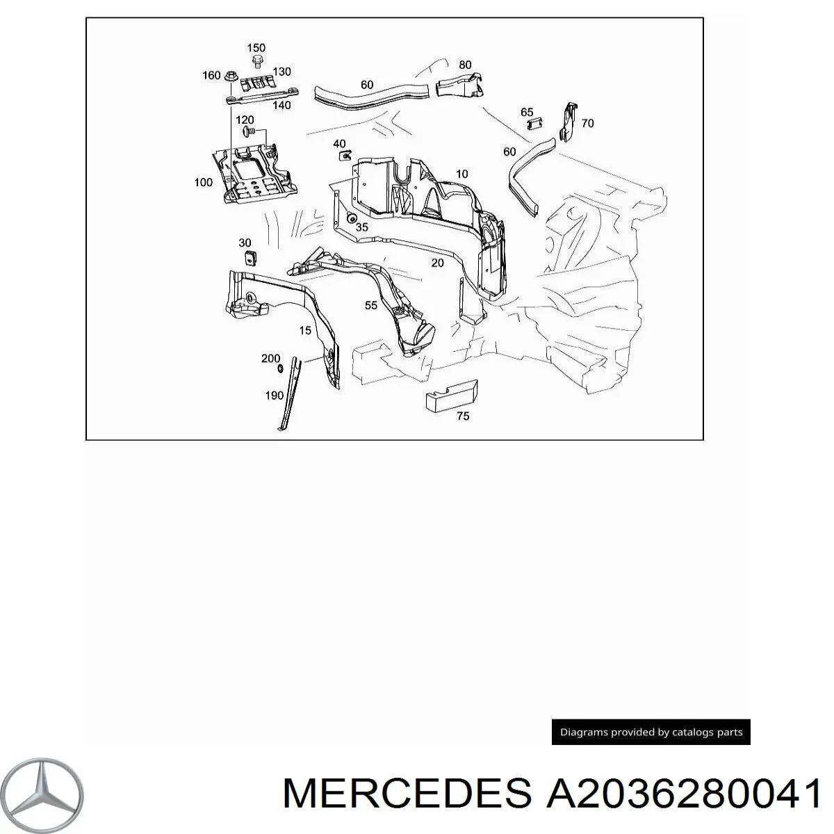 A2036280041 Mercedes 