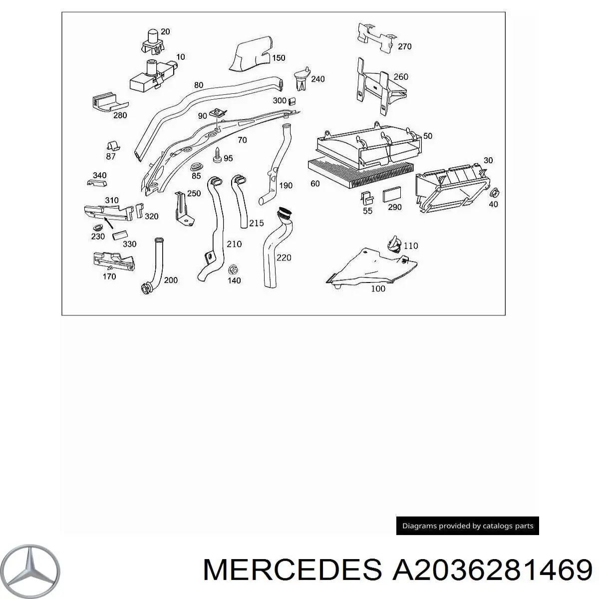  Mercedes A2036281469 цена, от 2.53 USD