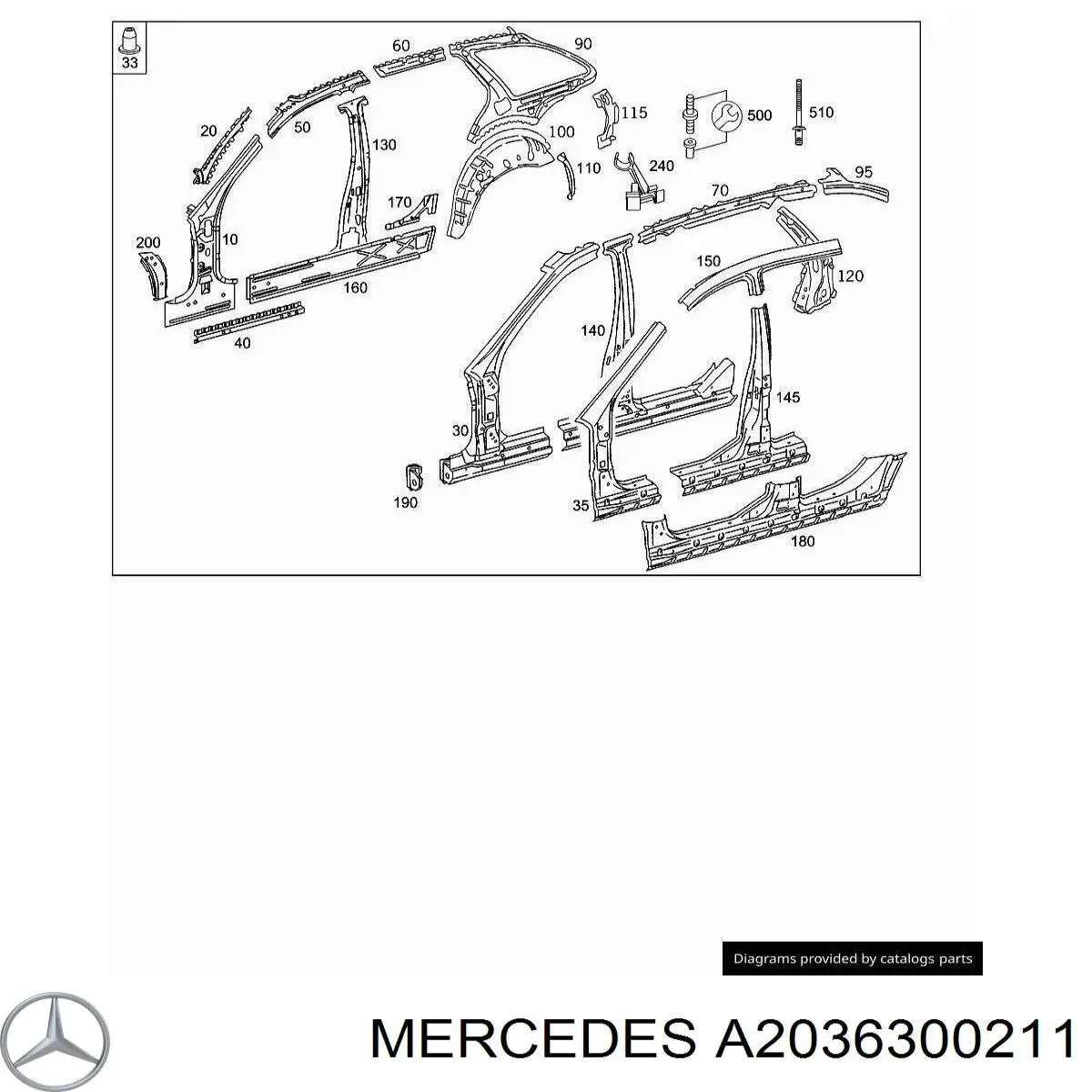 A2036300211 Mercedes 