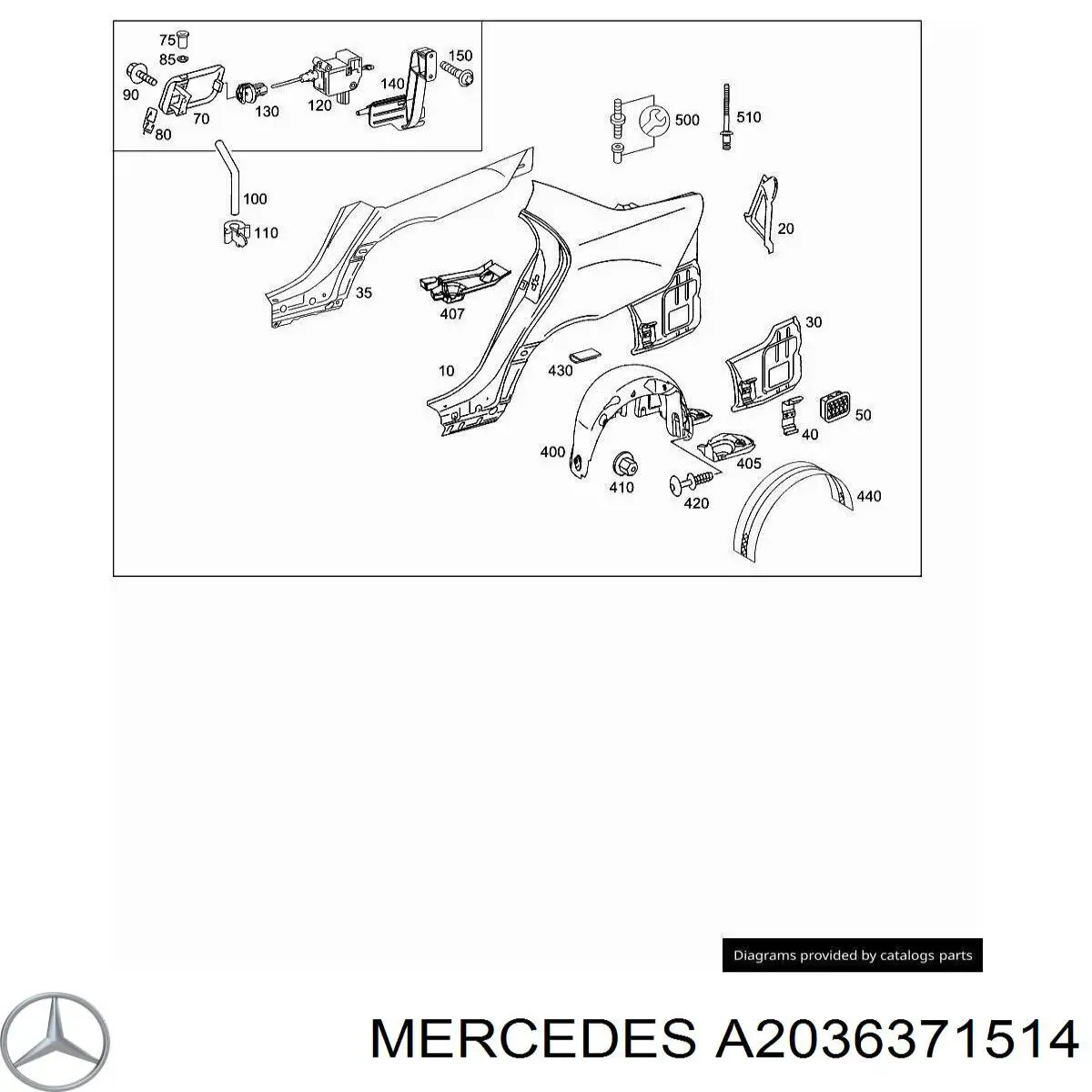 A2036371514 Mercedes 