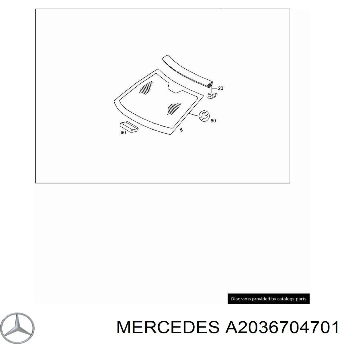 203670470164 Mercedes pára-brisas