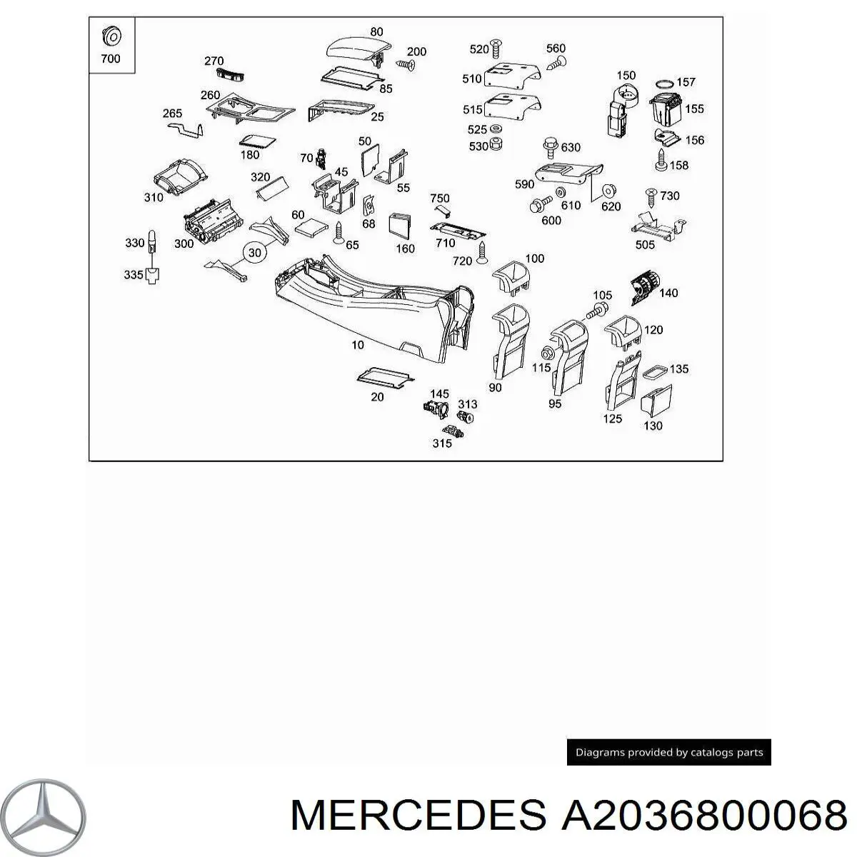  A2036800068 Mercedes