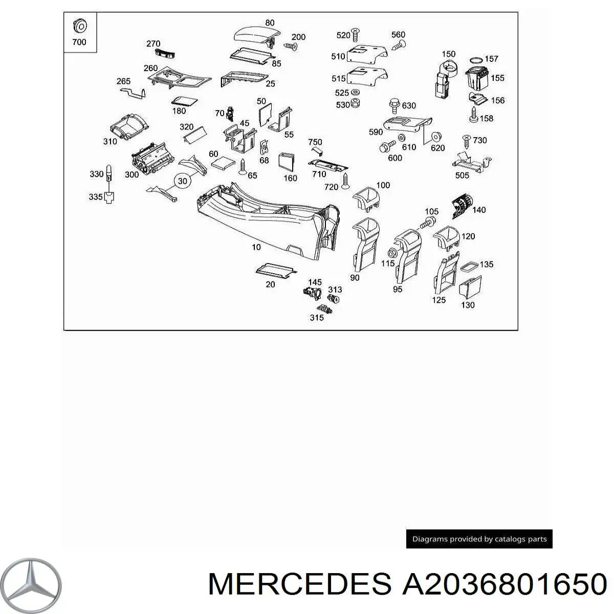  A2036801650 Mercedes