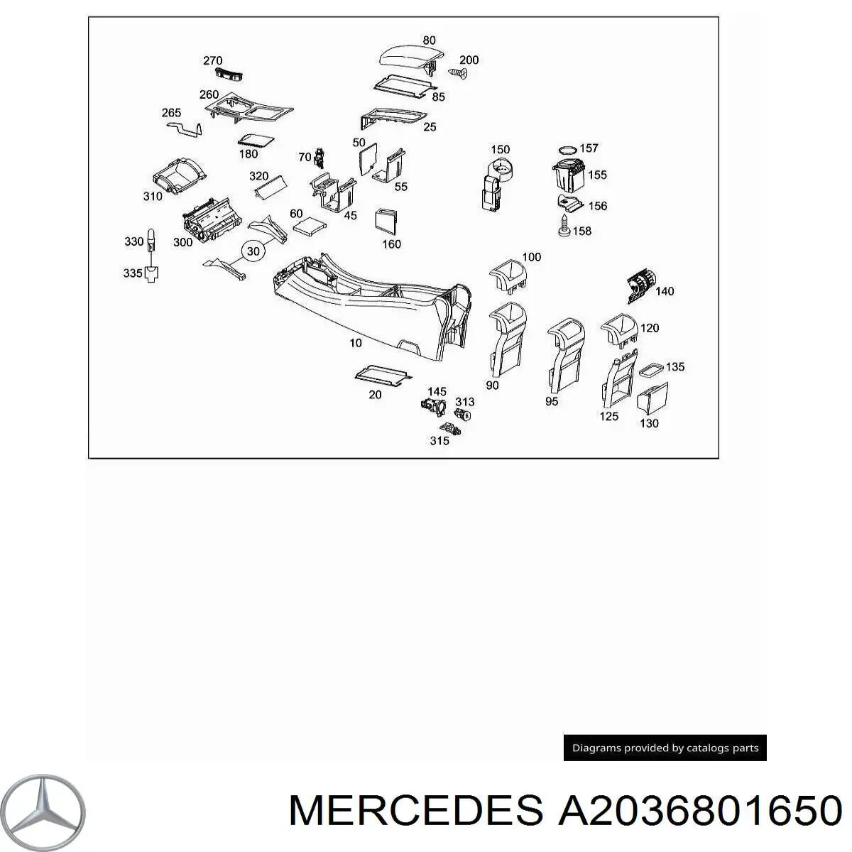  Mercedes A2036801650 цена, от 10.14 USD
