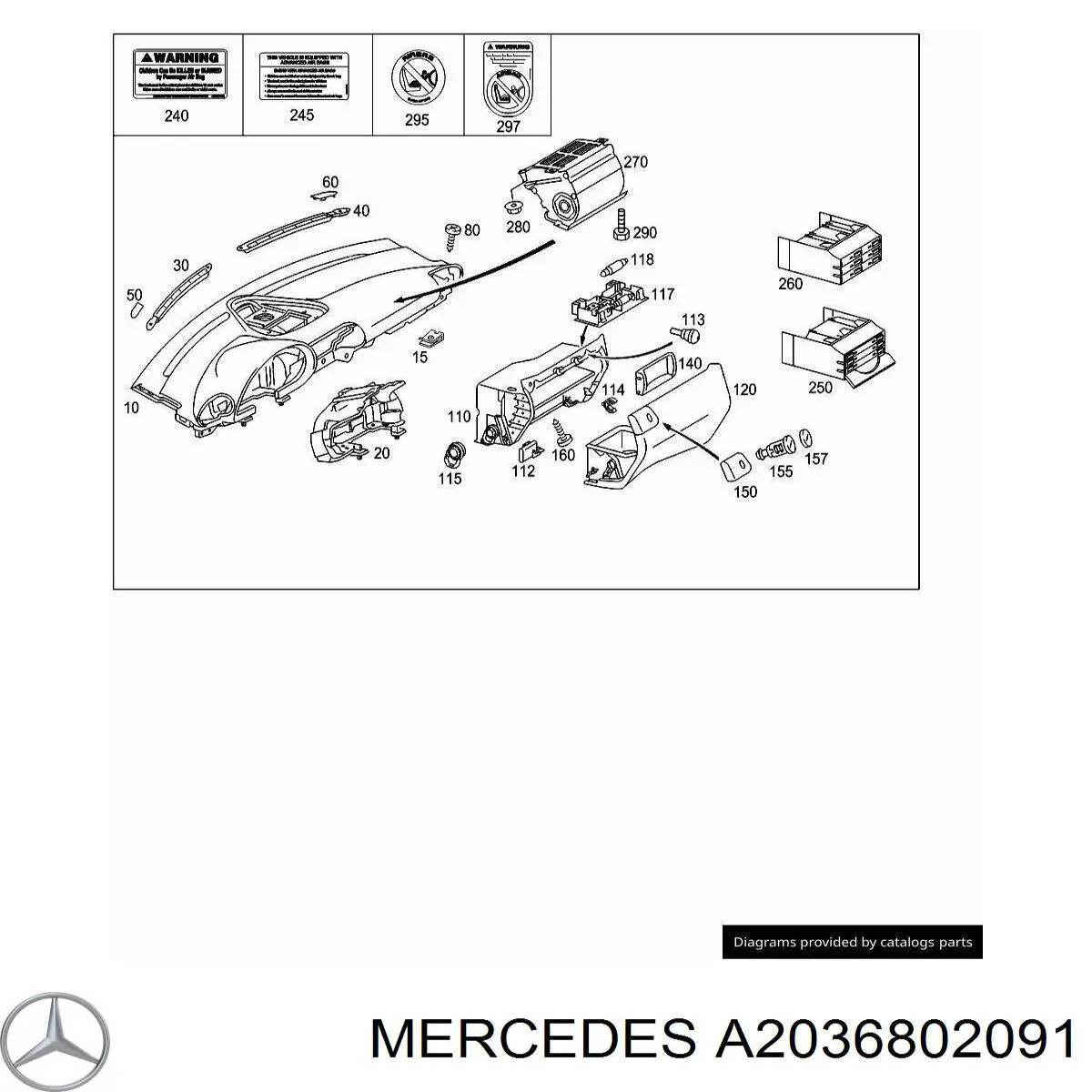 A2036802091 Mercedes 