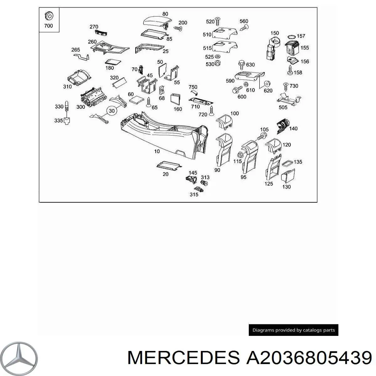 A2036805439 Mercedes 