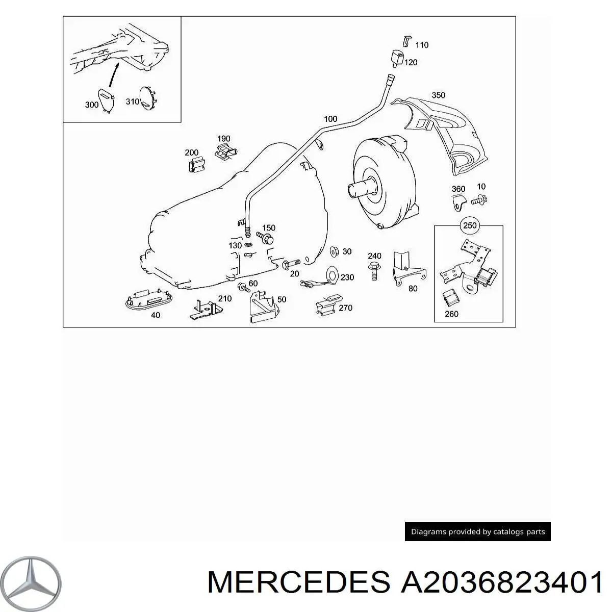  A2036823401 Mercedes