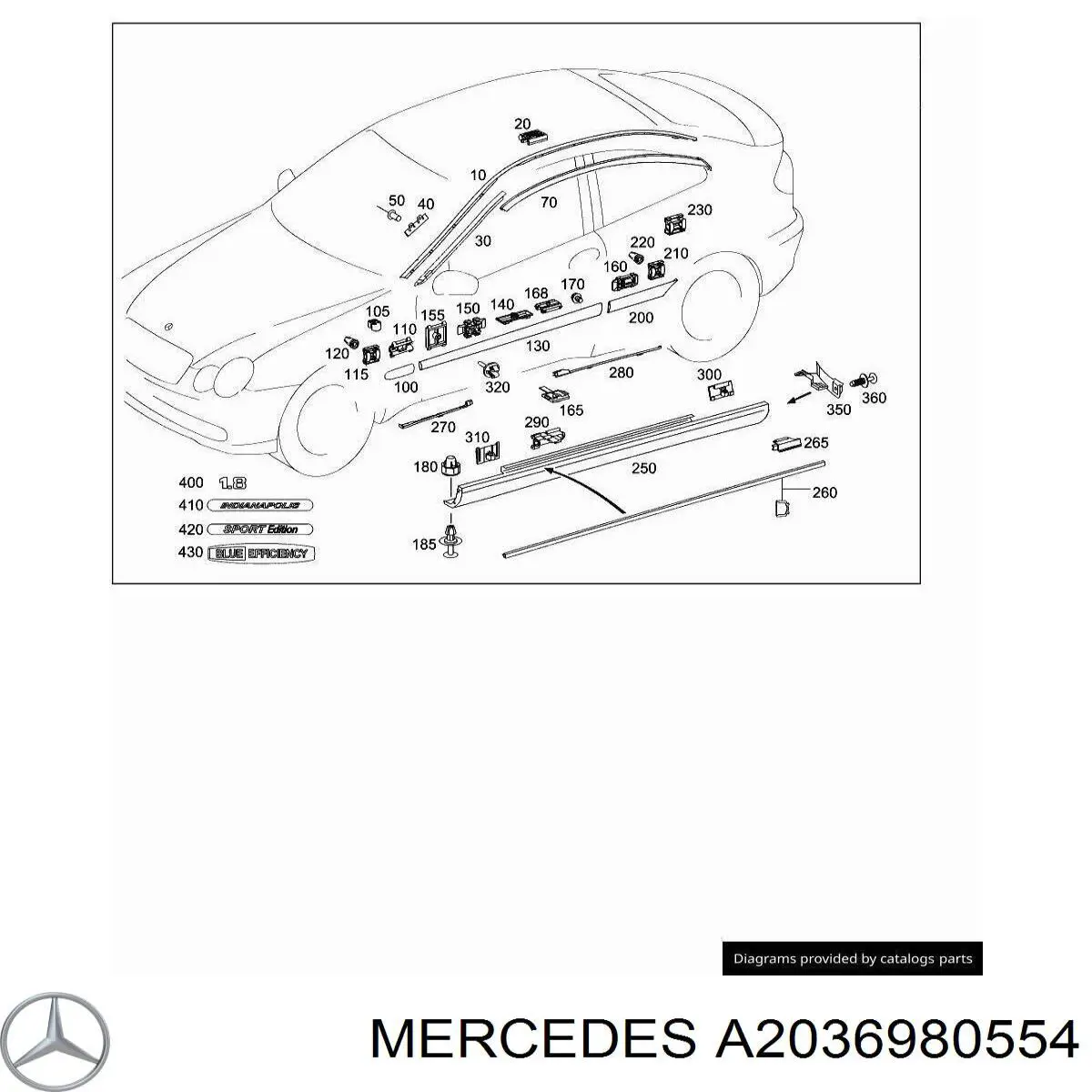 A2036980554 Mercedes 