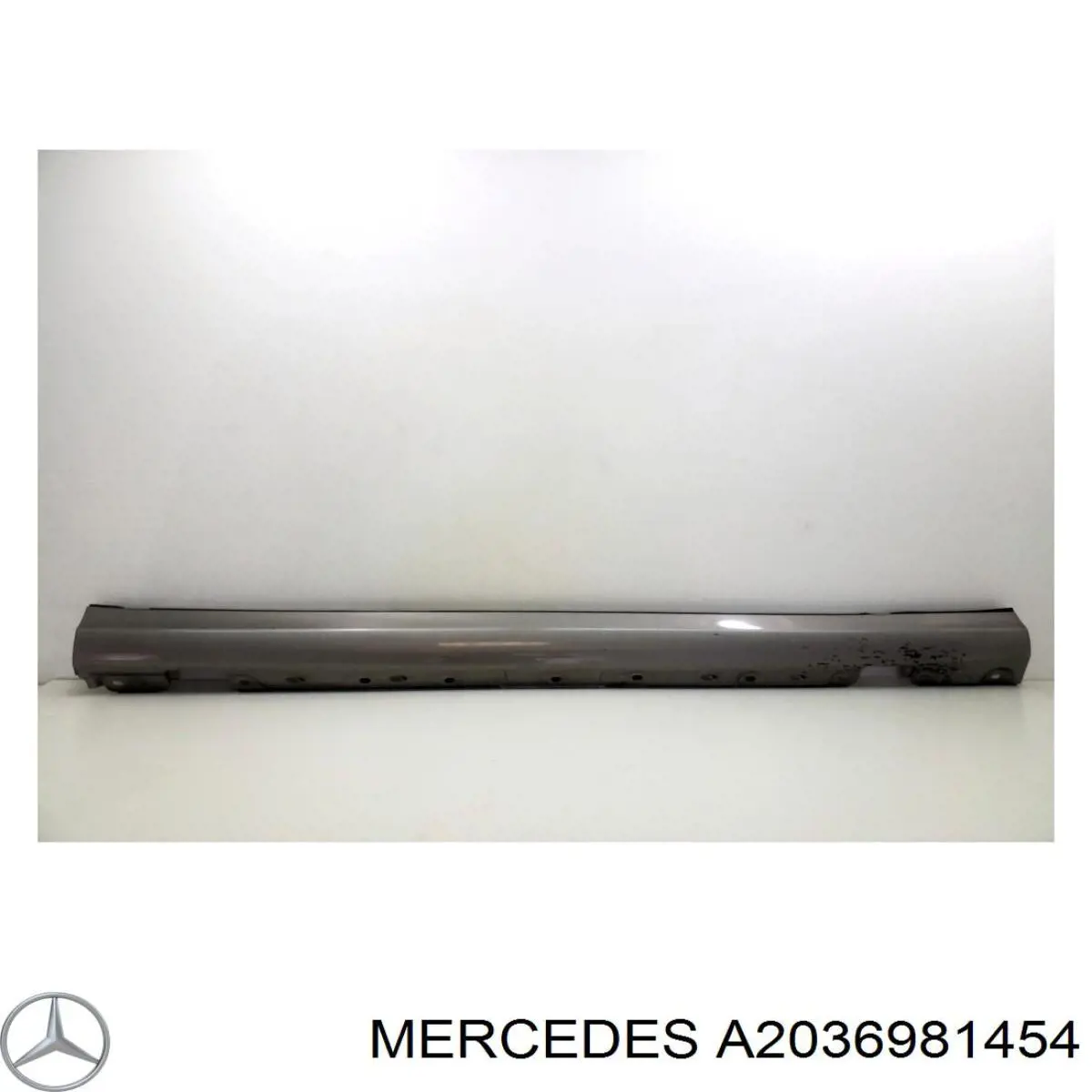 Накладка (молдинг) порога наружная правая Mercedes A2036981454 цена, от 17.74 USD
