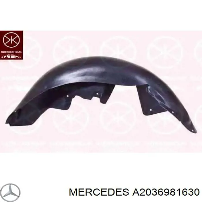 A2036981630 Mercedes подкрылок крыла заднего правый