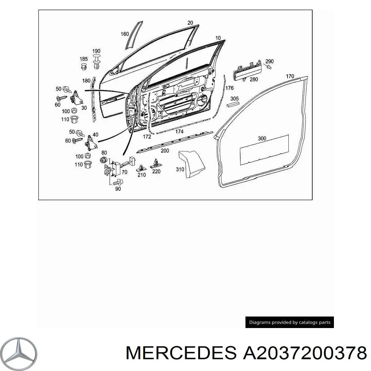  Mercedes A2037200378 цена, от 57.01 USD