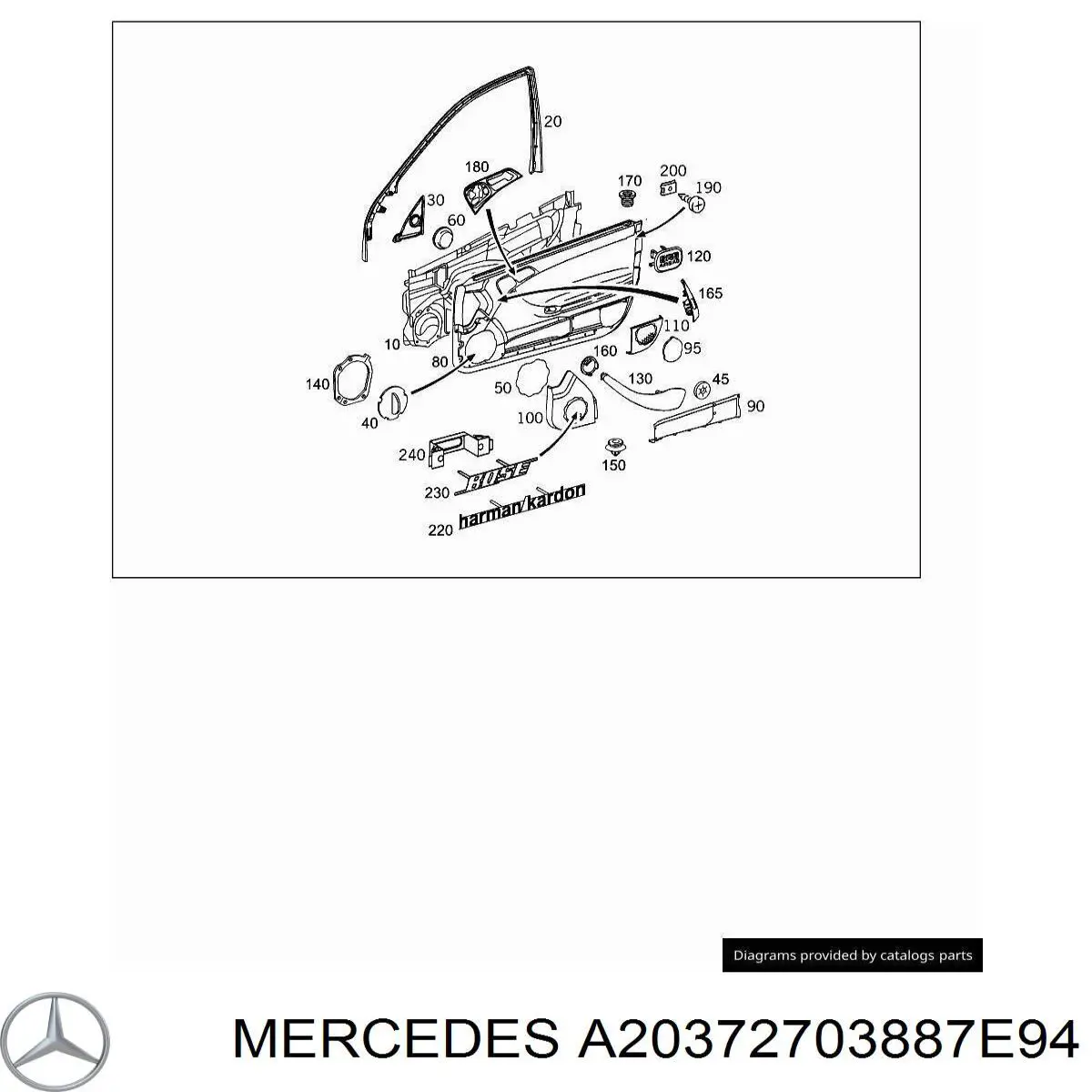  Mercedes A20372703889051 цена, от 19.00 USD