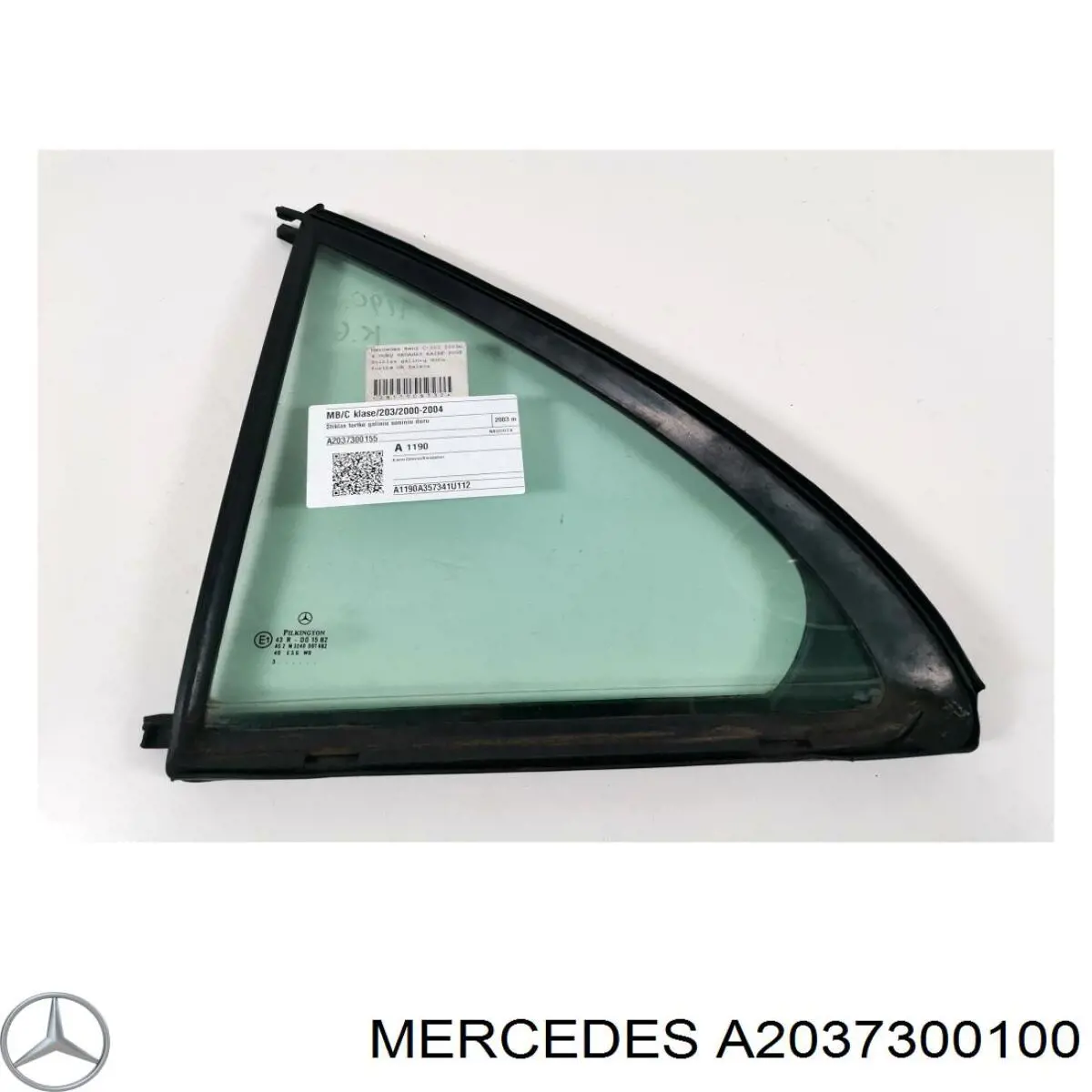 Vidro de janelo da porta traseira esquerda para Mercedes C (W203)