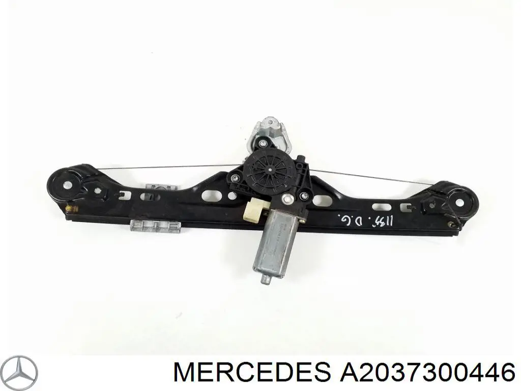 A2037300446 Mercedes mecanismo de acionamento de vidro da porta traseira direita