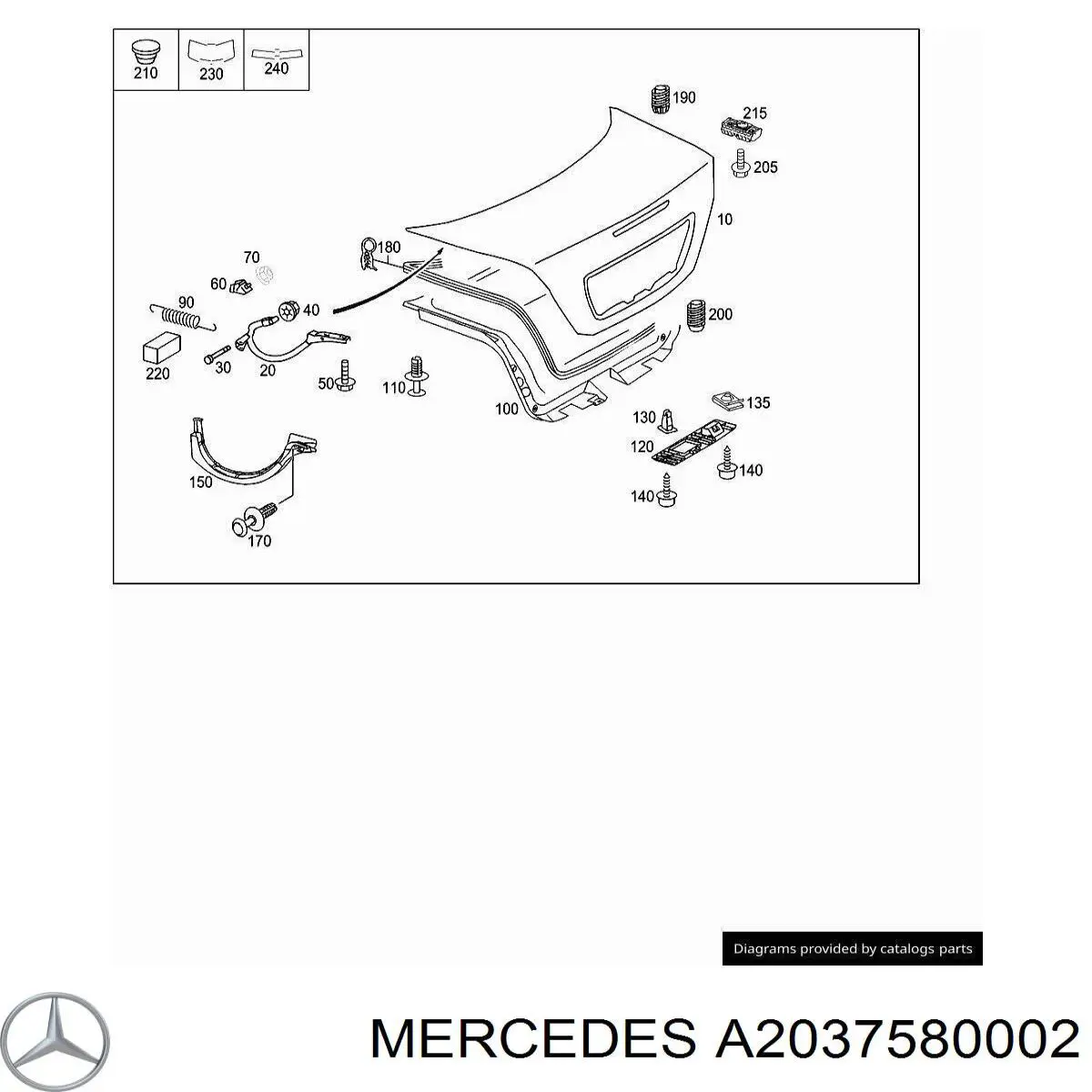  Mercedes A20375800027C45 цена, от 3.80 USD