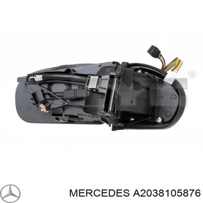 Правое боковое зеркало A2038105876 Mercedes