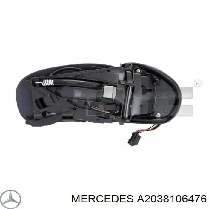 Наружное зеркало правое Mercedes A2038106476 цена, от 73.93 USD