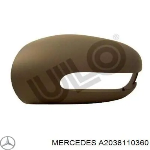 A2038110360 Mercedes корпус зеркала заднего вида левого