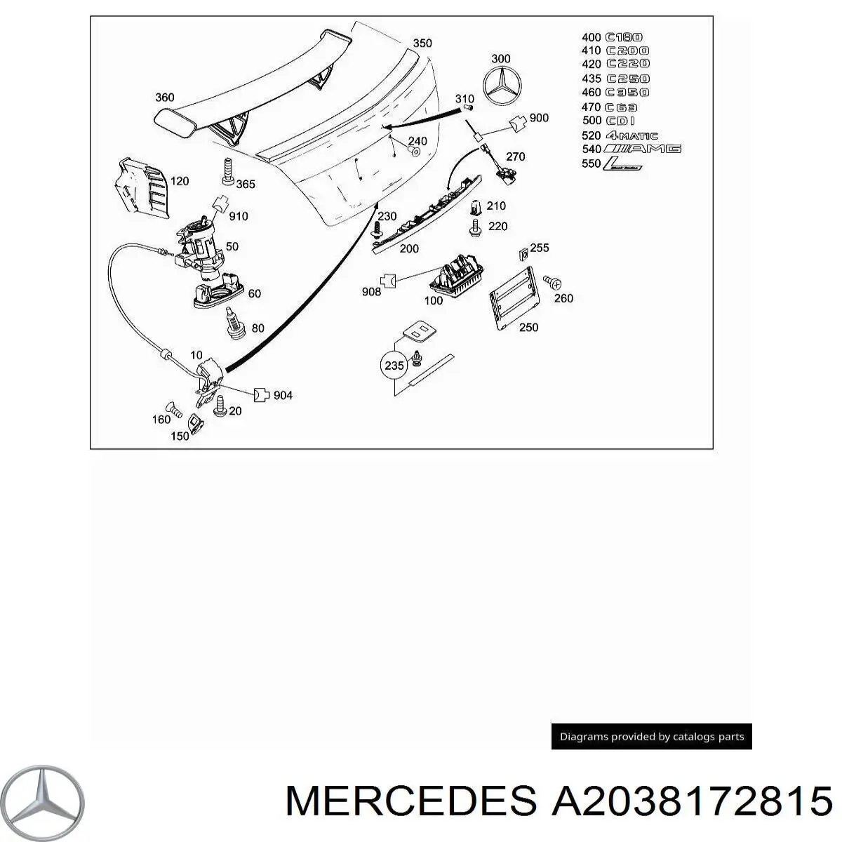  Mercedes A2038172815 цена, от 12.67 USD