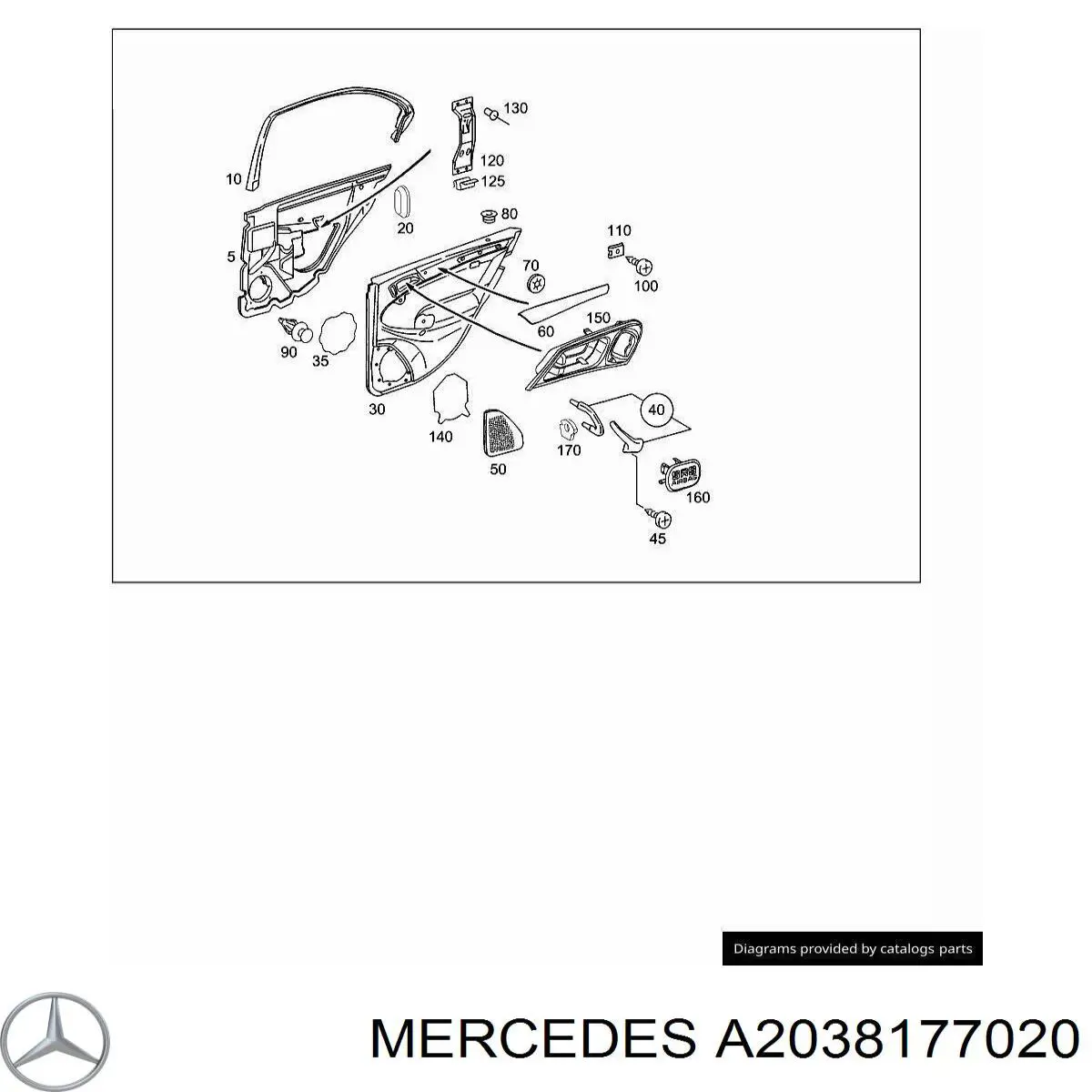 A2038177020 Mercedes 
