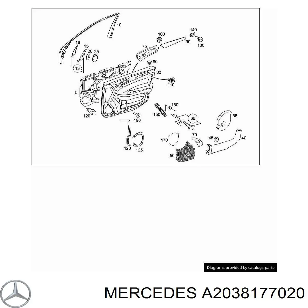  Mercedes A2038177020 цена, от 3.17 USD