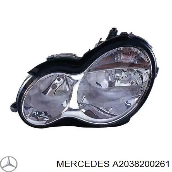 Фара правая Mercedes A2038200261