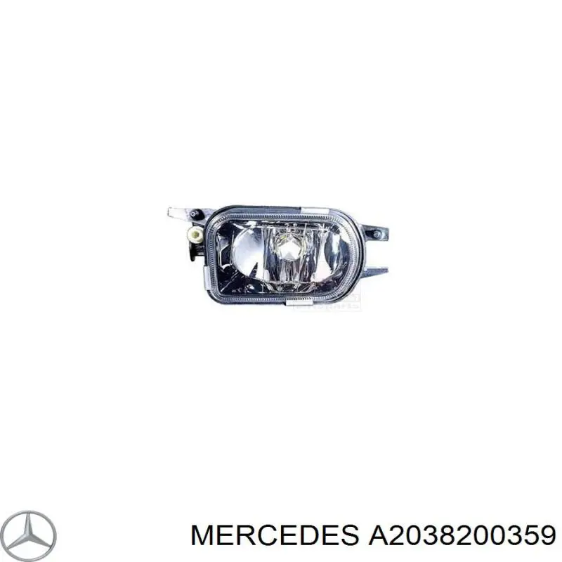 A2038200359 Mercedes Противотуманная фара левая