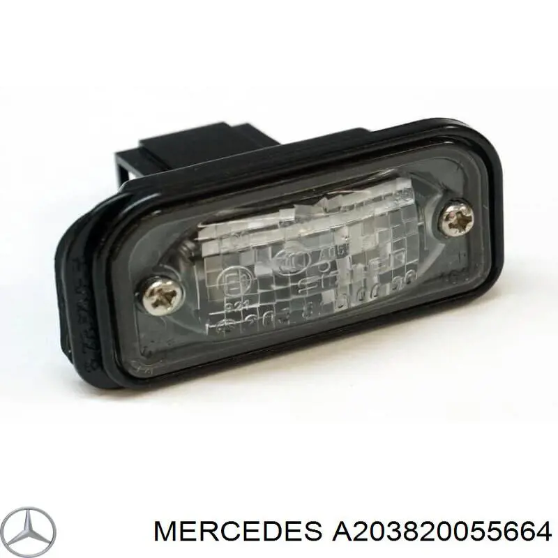 Lanterna da luz de fundo de matrícula traseira para Mercedes C (W203)