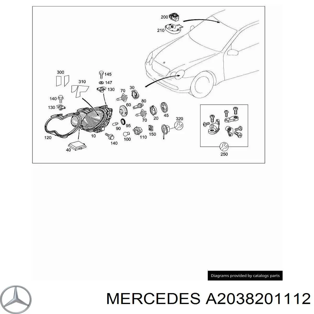 A2038201112 Mercedes 