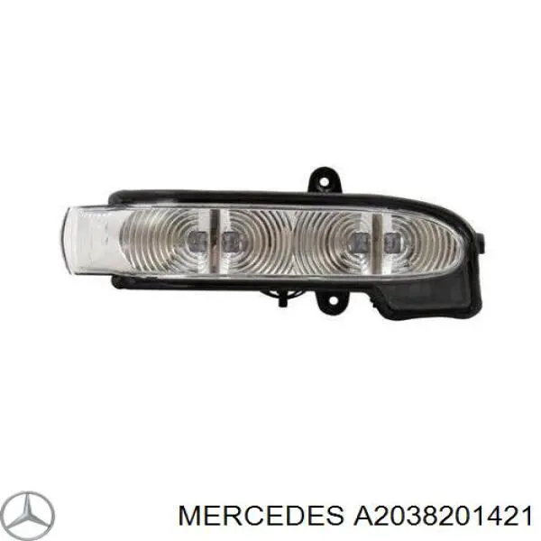 Купить A2038201421 Mercedes Указатель поворота зеркала правый