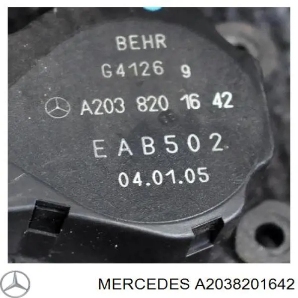 Acionamento de comporta de forno Mercedes A2038201642