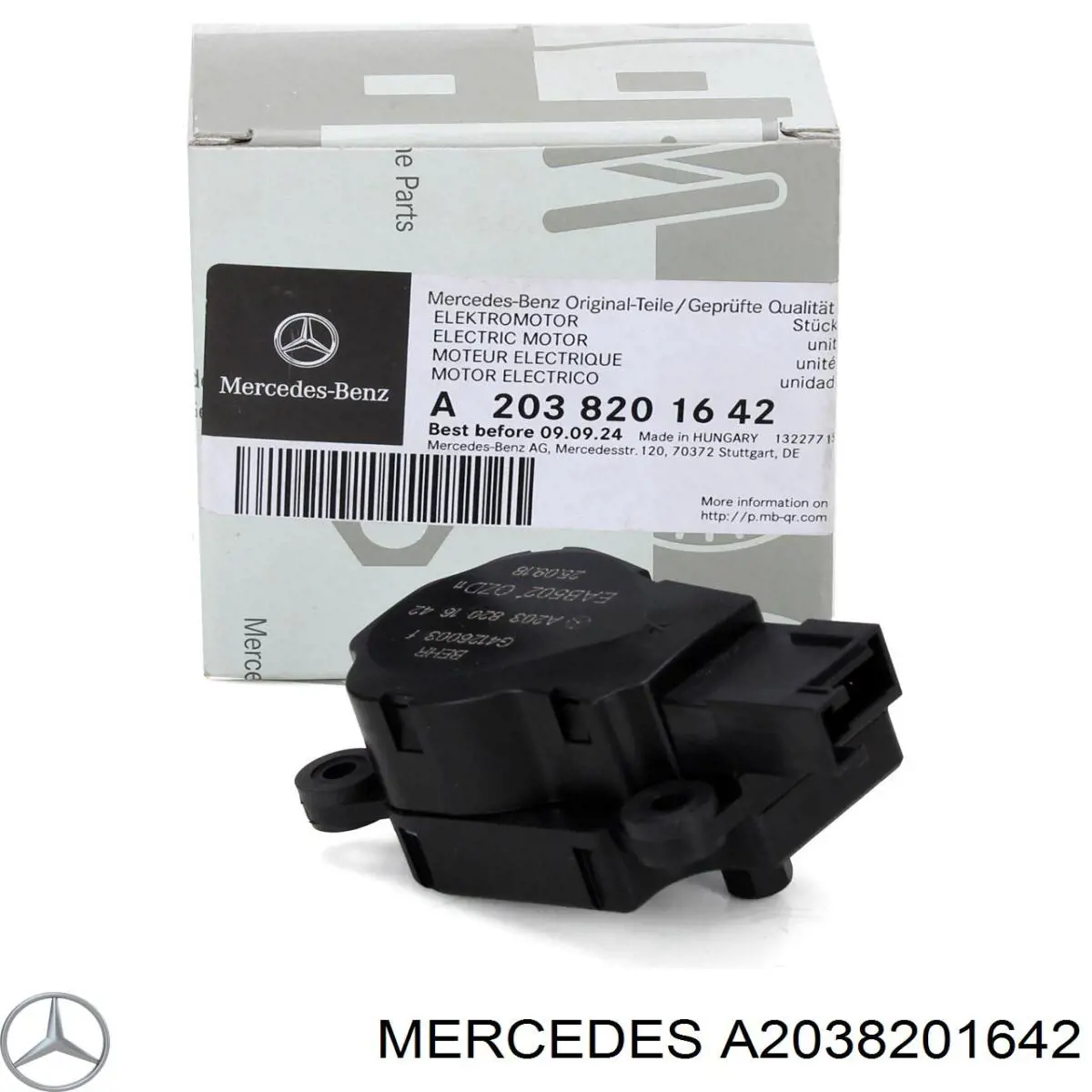 A2038201642 Mercedes Acionamento de comporta de forno