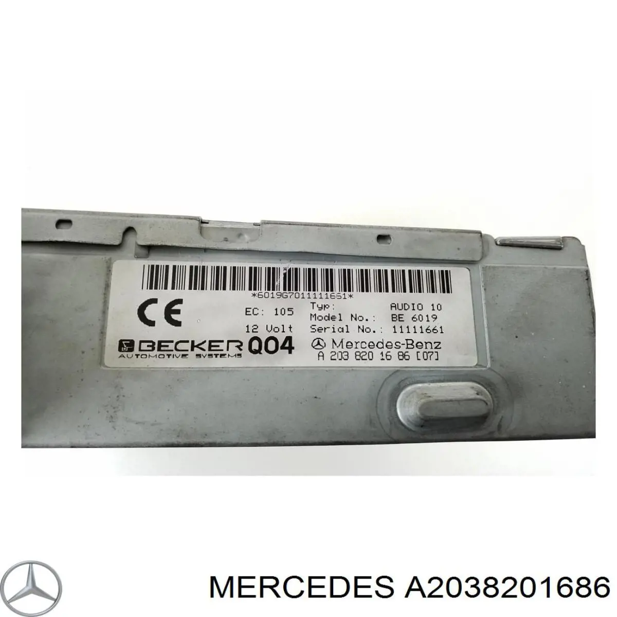 Магнитола A2038201686 Mercedes