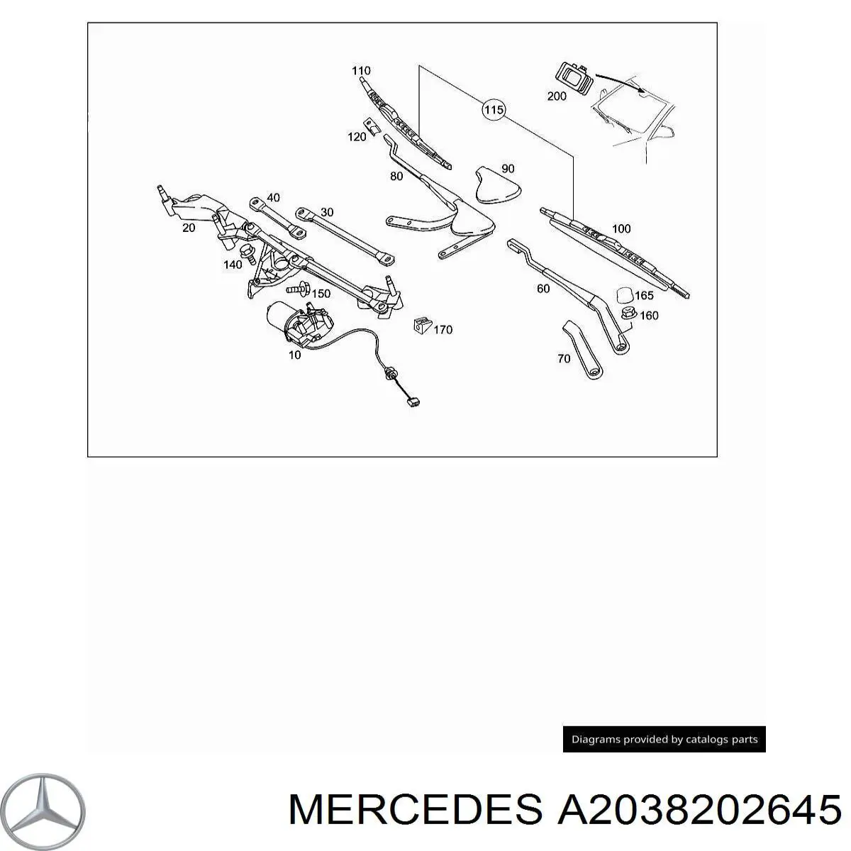 A2038202645 Mercedes 