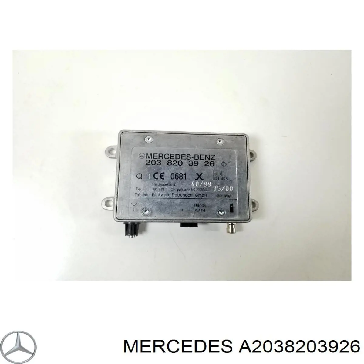 Блок управления телефоном на Mercedes C (S202)