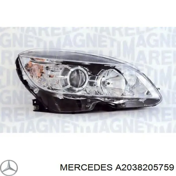 Фара левая A2038205759 Mercedes