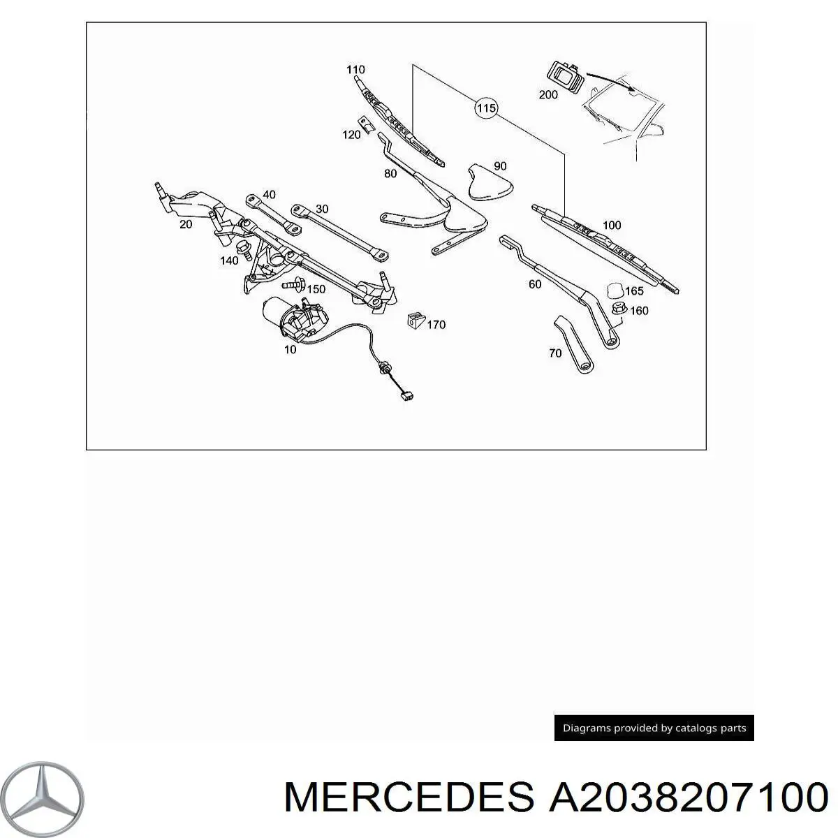  A2038207100 Mercedes