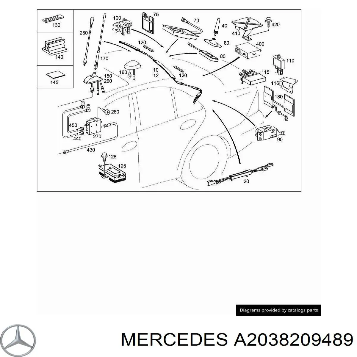 A2038209489 Mercedes 