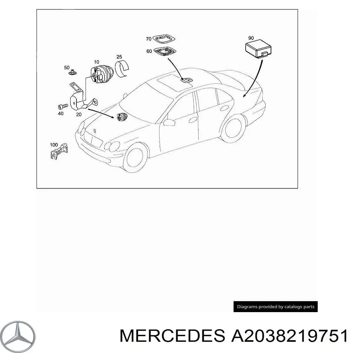 A2038219751 Mercedes 
