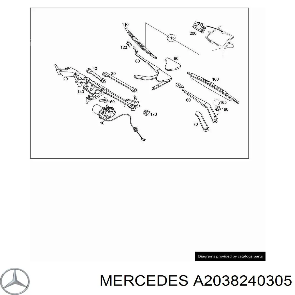 A2038240305 Mercedes 