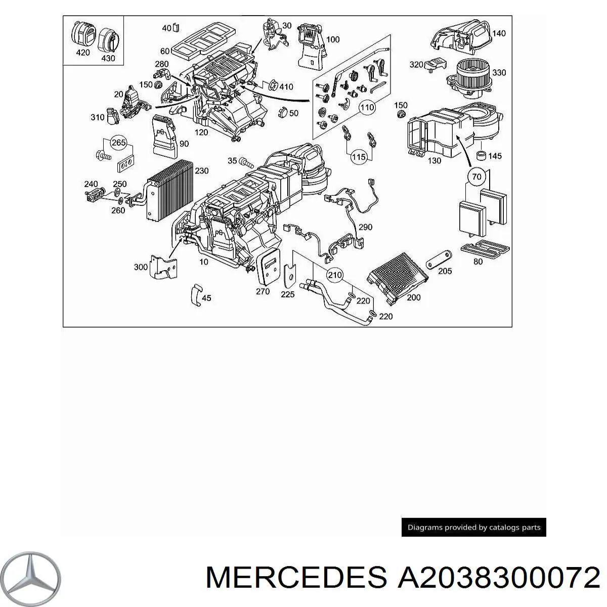  A2038300072 Mercedes