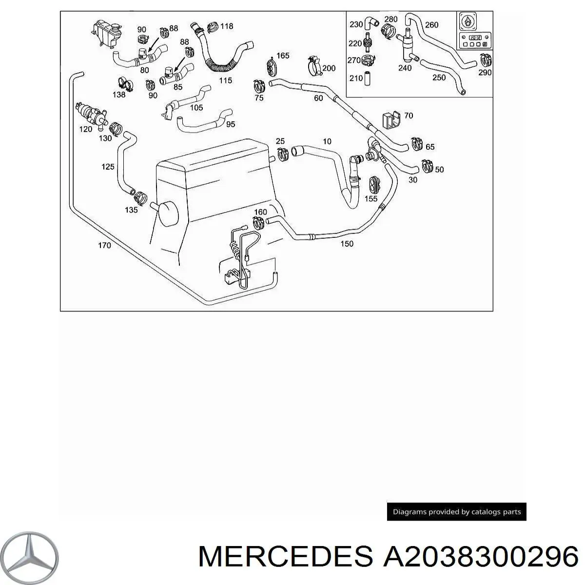 A2038300296 Mercedes 