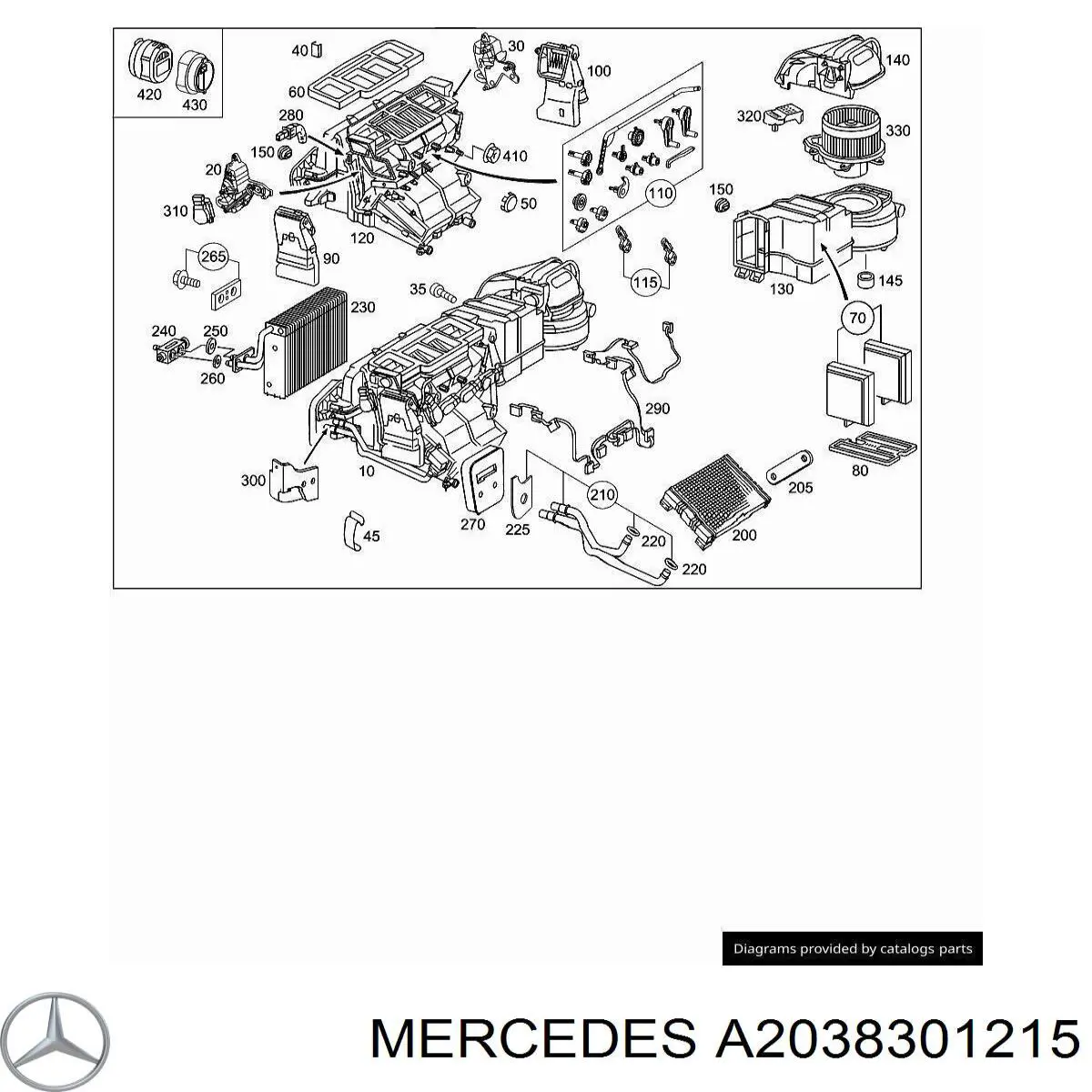  Mercedes A2038301215 цена, от 8.47 USD
